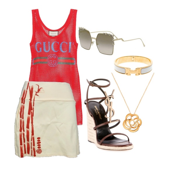 Aku / Akwa stretch bamboo mini skirt - Picture 2 of 6